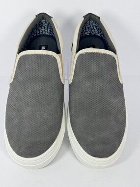 NEW! Steve Madden Slip-On Sneaker Gray/Cream Mens Size 8